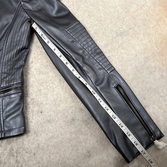 NWT! Cache Pewter Faux Leather Jacket - Picture 15 of 16
